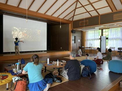 いわのさちこさん、パーマカルチャーデザインコース・第一週目の振り返りアウトプットの会、および、映画「TERRA ぼくらと地球のくらし方」上映会
